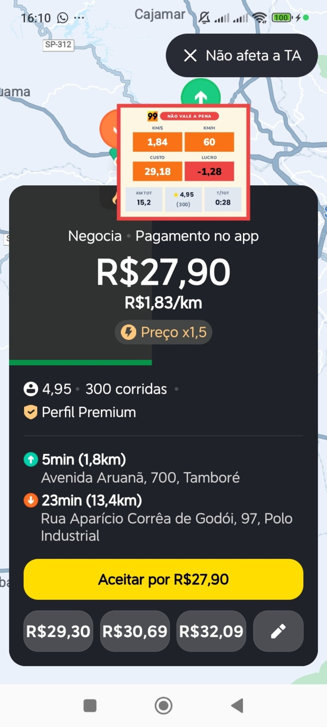 Interface do GiManPro na 99